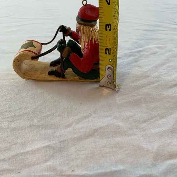 Vintage Roman - Bill Jauquet "Santa Sled" 1993 Ornament #56683 Santa riding sled - Picture 3 of 14